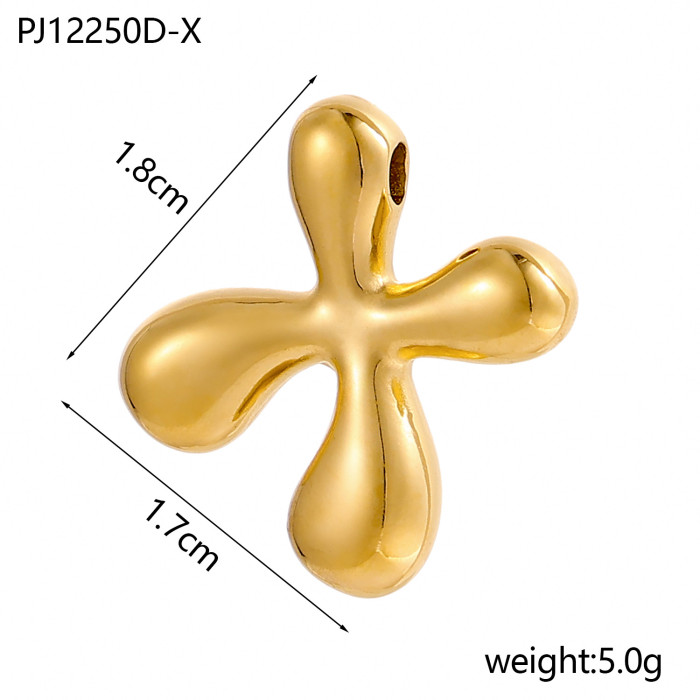 Cross-Border Golden Glossy Balloon Bubble Chubby Q Version Cute DIY 26 English Alphabet Pendant Necklace Accessories
