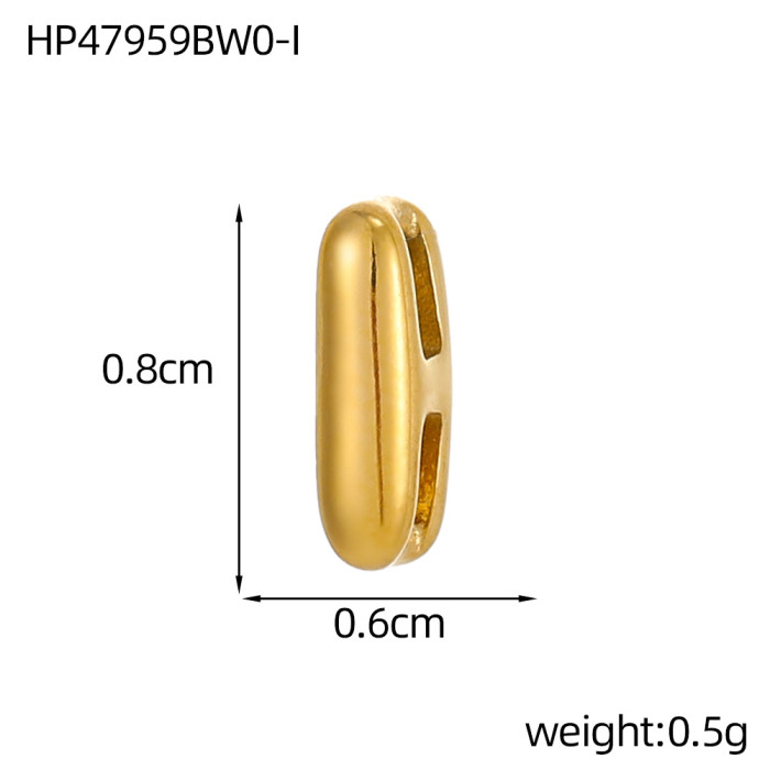 Hot Sale Hollow Small Letter Pendant Stainless Steel 18K Gold Plated Elegant Personality Mini Accessories Wholesale,...