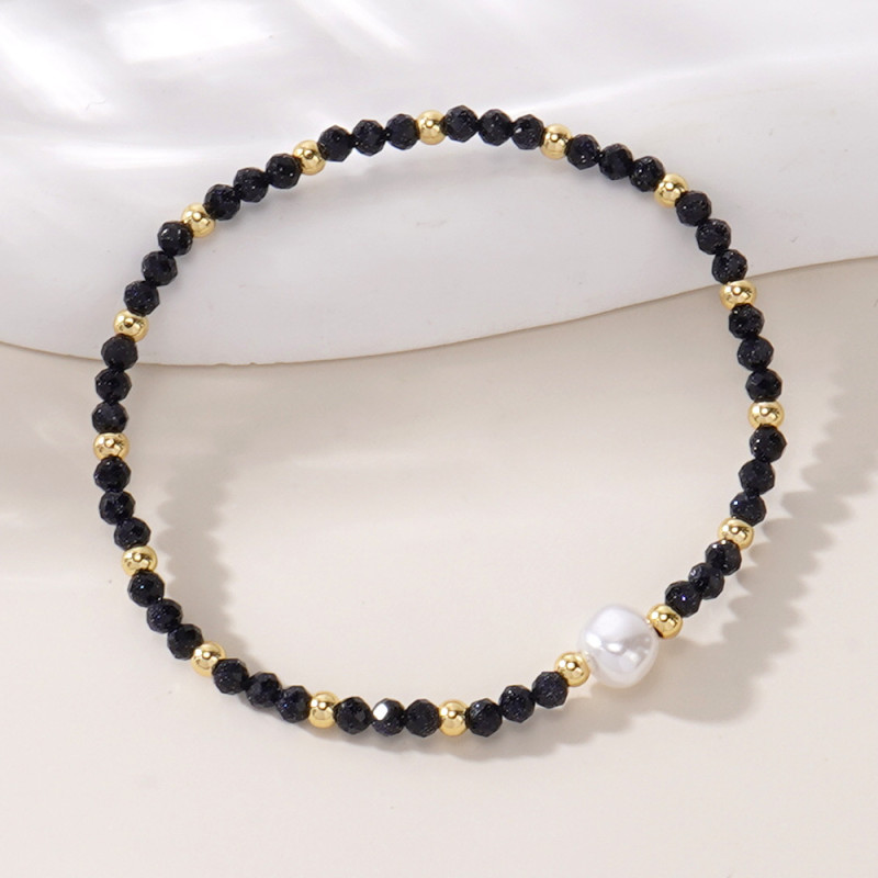 Summer Hot-Selling Natural Stone Beaded Bracelet Unisex Simple Personality Fashion Niche Light Luxury Versatile Bracelet