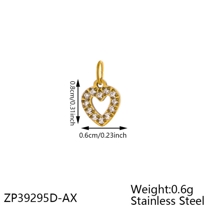 Micro Paved Full Diamond 26 Alphabet Double Circle Pendant Necklace Earrings Pendant Pendant Titanium Steel CNC Inlaid Diamond Zircon Alphabet