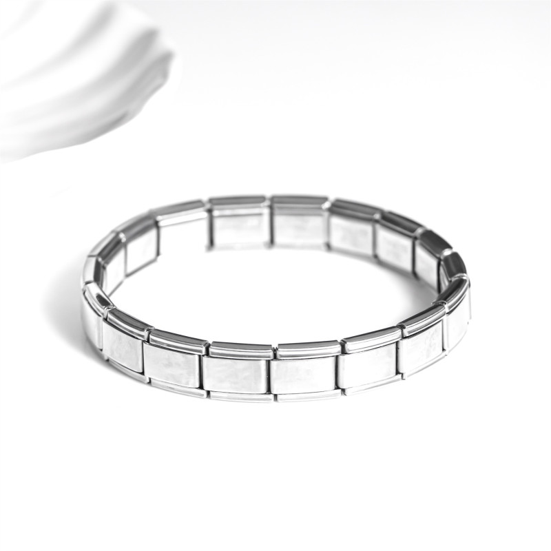 Light Luxury Metal Bracelet Stainless Steel Electroplated Elastic Cord Detachable Bangle Fashion Simple Men's Versatile Wristband