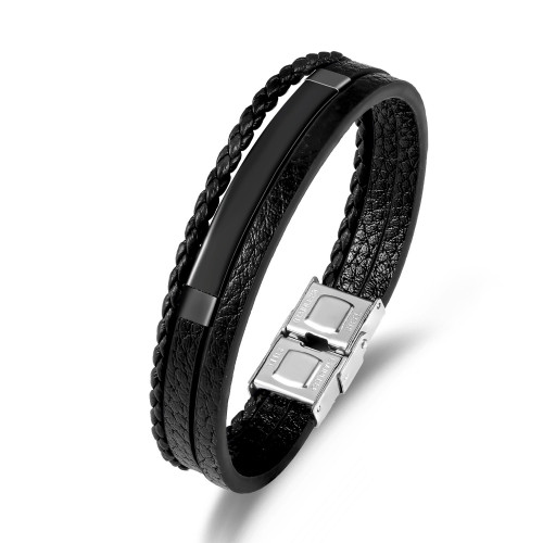 New Style European and American Fashion Men's Bracelet Couple Jewelry Stainless Steel Bangle Laser Engraving Titanium Steel Bracelet