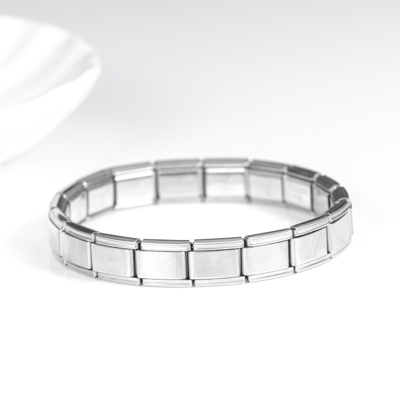 Light Luxury Metal Bracelet Stainless Steel Electroplated Elastic Cord Detachable Bangle Fashion Simple Men's Versatile Wristband