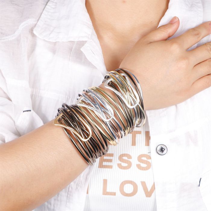 Fashion Versatile Multi-layer European and American Style Bracelet Bohemian Style Alloy Magnetic Clasp Bracelet New Women's Jewelry