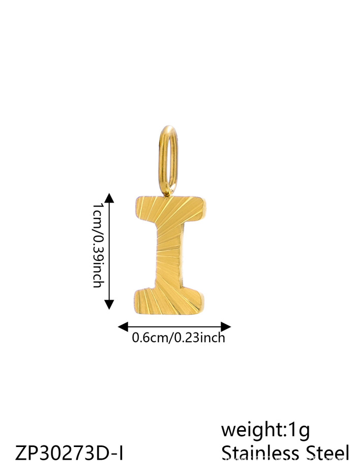 New 26 English Alphabet Charms Pendants Personalized Stainless Steel Letter Accessories Wholesale, Necklaces