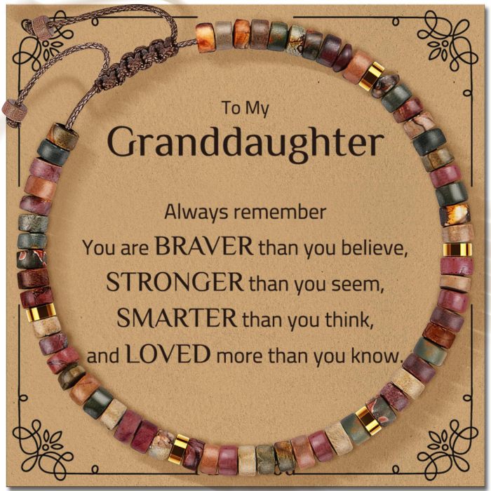 Picasso Red Turquoise Bracelet Coffee Color Cord Hand-woven Adjustable Blessing Bracelet 4mm Red Turquoise Bracelet