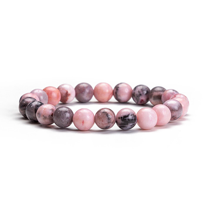 New Arrival Agate Pink Crystal Aquamarine Beaded Bracelet Tiger Eye Elastic Bracelet Amazon Foreign Trade Jewelry