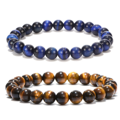 Hot-Selling Unisex Blue Tiger Eye Rose Red Lapis Lazuli Tiger Eye Bracelet Yellow Tiger Eye Stone Bracelet Beaded Bracelet Wholesale