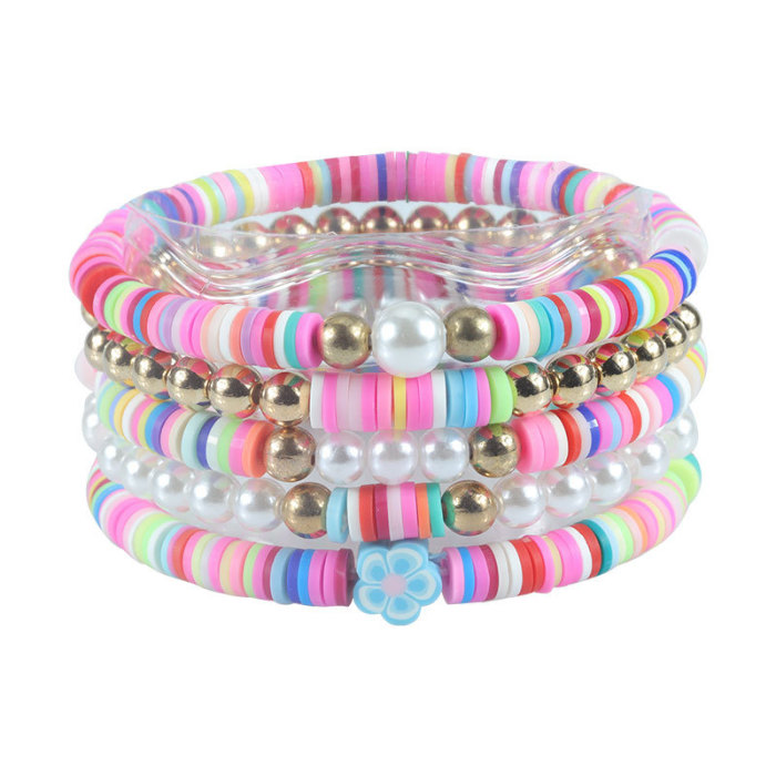 Amazon Taylor Fan Bracelet Elastic Personalized Colorful Letter Multi-layer Beaded Jewelry Set Manufacturer In Stock