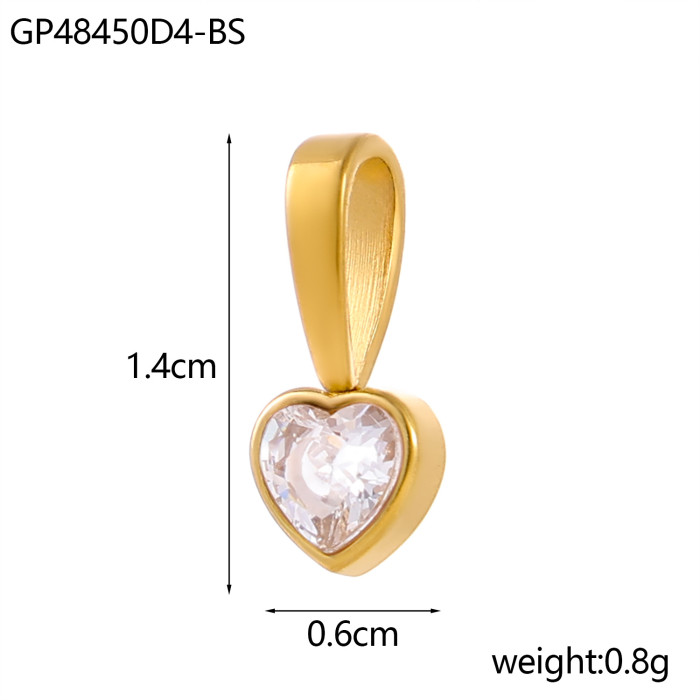 Classic Element DIY Pendant Necklace Colorful Zircon Pendant Hanging Ornament Accessories Twelve Birthstone Necklace...