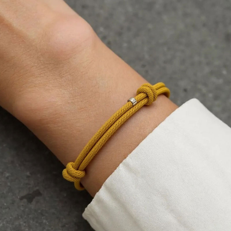 Cross-Border Hot Sale Milan Line Simple Fresh Bracelet Adjustable Couple Lucky Bracelet Friendship Bracelet In Stock