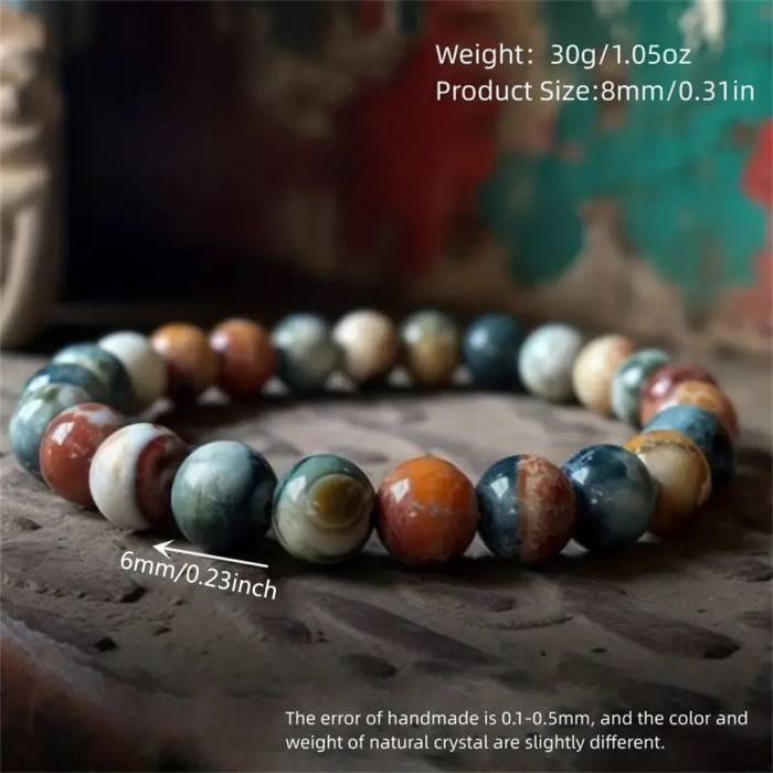 Summer Rice Bead Bracelet New Temu Hot-Selling 6mm Beaded Bracelet Bestselling Unisex