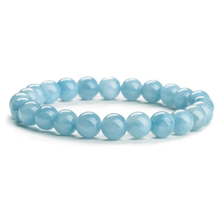 Amazon Hot Selling 8mm Cat's Eye Stone Pink Amethyst Bead Bracelet for Women Elastic Cord Agate Stone Bead Bracelet Wholesale