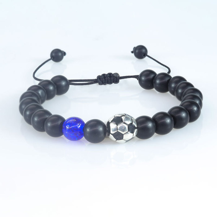 Amazon Cross-Border Hot Sale Charming Men's Bracelet Matte Couple Various Ball Accessories In Stock Wholesale