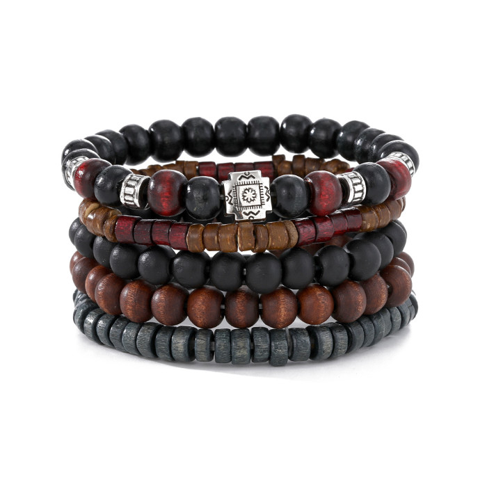 Summer New Fashion Hot Selling Butterfly Plum Blossom Turquoise Chicken Wing Wood Handmade Woven Personality Bracelet...