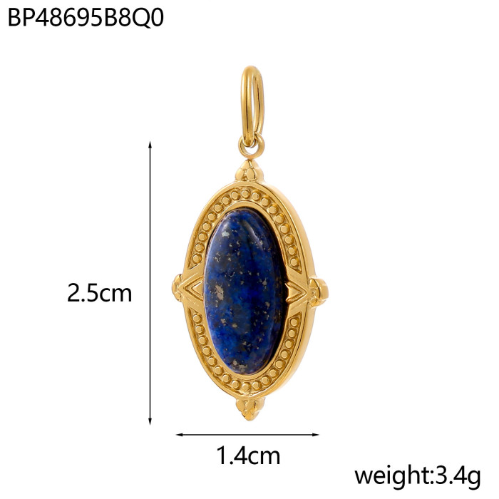 Hot-Selling Simple DIY Stone Pendant Accessories Exquisite Elegant Retro Colorful Versatile Accessories, Necklaces