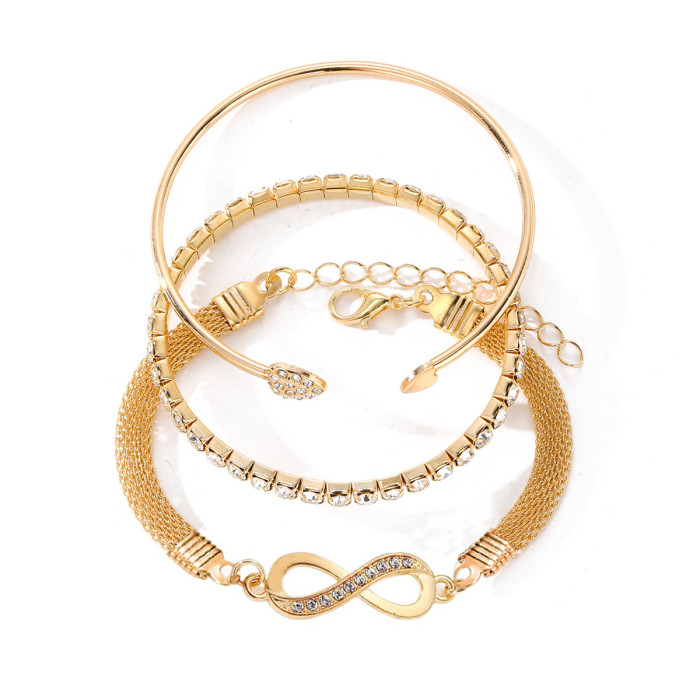 New Jewelry Fashionable and Elegant Creative Zircon Imitation Pearl Alloy Jewelry Set for Women 54-Piece Set
