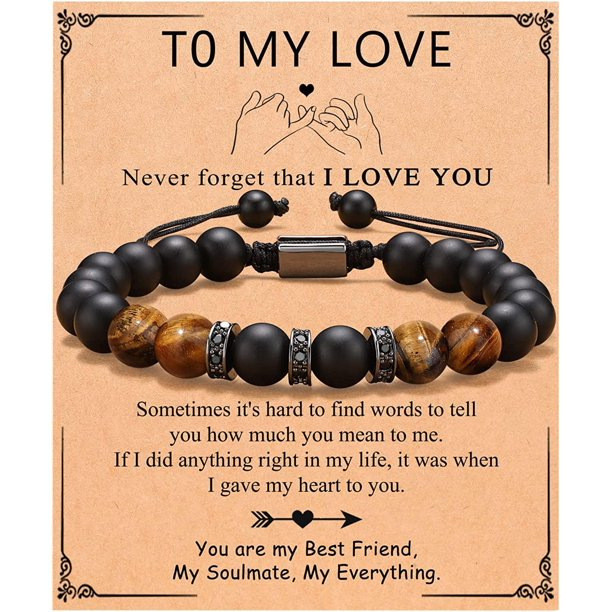 Amazon Hot-Selling Obsidian Men's Football Rugby Volleyball Hand-Woven Bracelet New Women's Beaded Bracelet