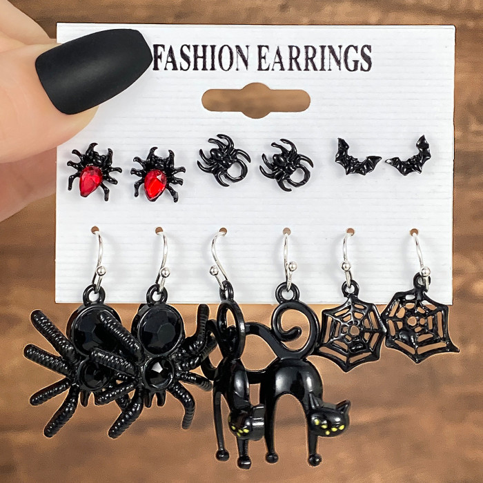 Halloween Earrings European Horror Funny Halloween Earrings Funny Pumpkin Earrings Halloween Party Supplies