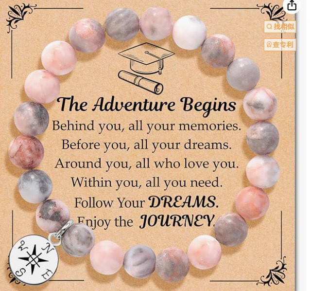 Cross-Border New Product Unisex White Turquoise Volcanic Stone Bracelet Women's Fashion Beaded Bracelet Wholesale AliExpress Hot Item
