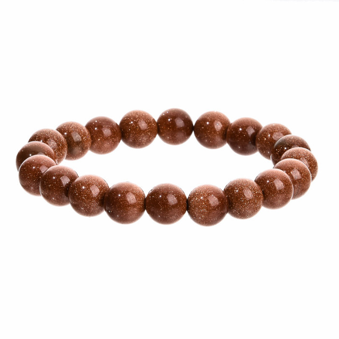 New Cross-Border 10MM Indian Agate Red Wood Grain Bracelet Wholesale Beaded Agate Colorful Crystal Bracelet Cross-Border