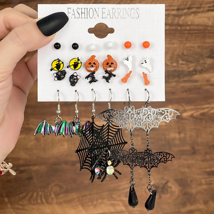 Halloween Earrings European Horror Funny Halloween Earrings Funny Pumpkin Earrings Halloween Party Supplies