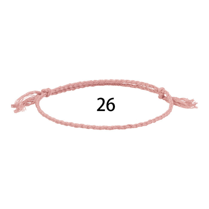 Amazon Hot-Selling Cotton Thread Woven Bracelet Bohemian Style Simple Versatile Bracelet Long-Term In-Stock Supply