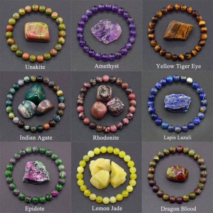 Amazon TEMU Amethyst Tiger Eye Stretch Bracelet Rose Quartz Agate Mixed Color Beads Bracelet WISH Hot Item
