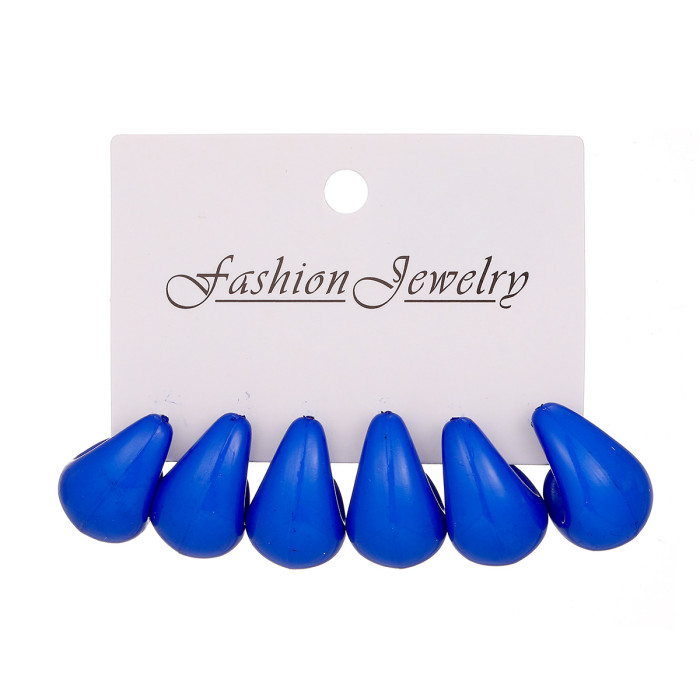 Amazon Hot-Selling Water Drop Earring Set Niche High-End Design Sense Stud Earrings Fashionable Versatile Commuting E...