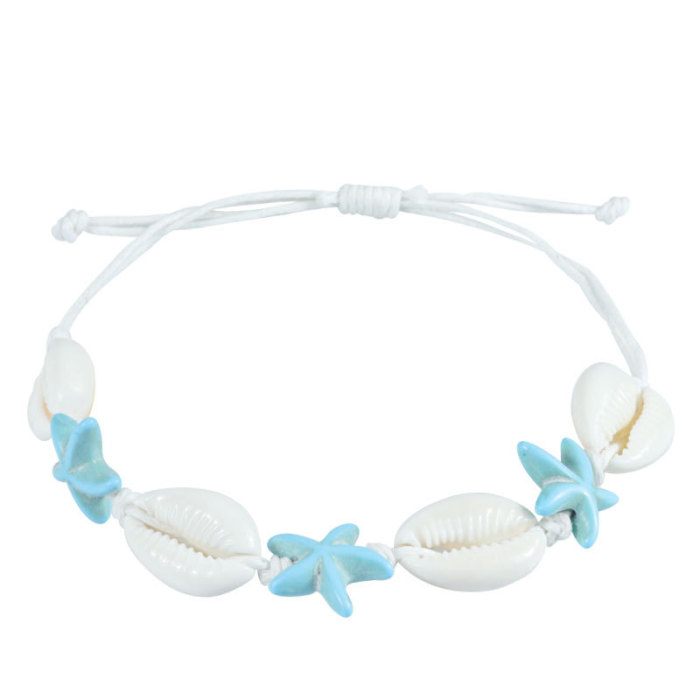Hot-Selling Bracelet Starfish Shell Turquoise Vacation Bracelet Ocean Style Shell Turtle Bracelet Wholesale