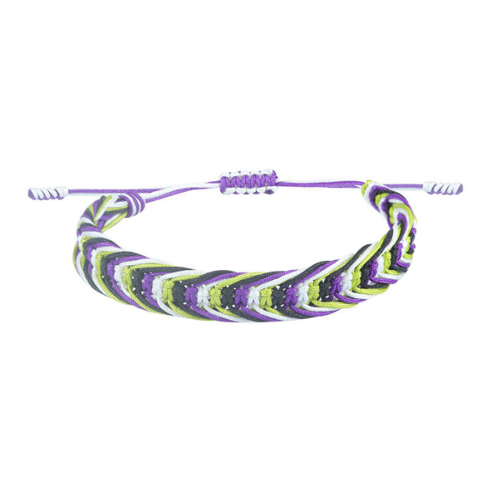 Cross-border New Bohemian Style Colorful Woven Bracelet Ethnic Style Rainbow Woven Bracelet Manufacturer In Stock