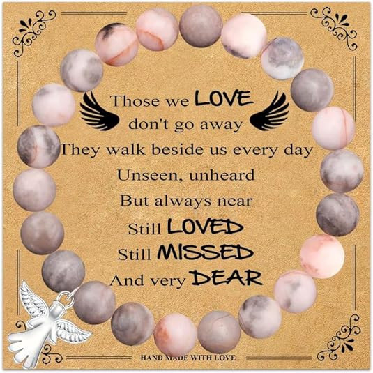 Amazon Bestselling Pink Zebra Purple Striped Agate Bracelet Free Angel Best Friend Couple Gift Bracelet Wholesale