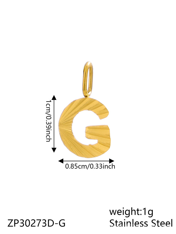 New 26 English Alphabet Charms Pendants Personalized Stainless Steel Letter Accessories Wholesale, Necklaces