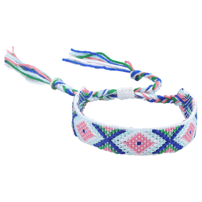 Cross-Border New Nepali Ethnic Style Woven Bracelet Colorful Tassel Lucky Friendship Bracelet Manufacturer In Stock