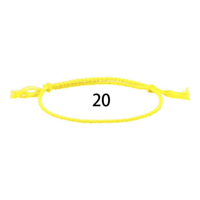 Amazon Hot-Selling Cotton Thread Woven Bracelet Bohemian Style Simple Versatile Bracelet Long-Term In-Stock Supply