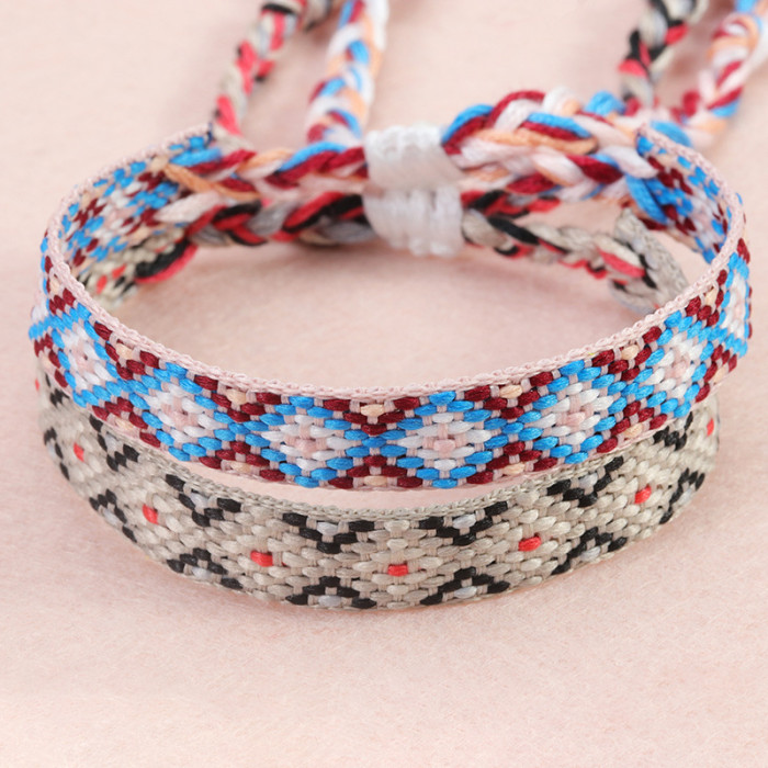 Hot-Selling Woven Bracelet Nepal Ethnic Style Lucky Friendship Bracelet New Colorful Woven Bracelet in Stock