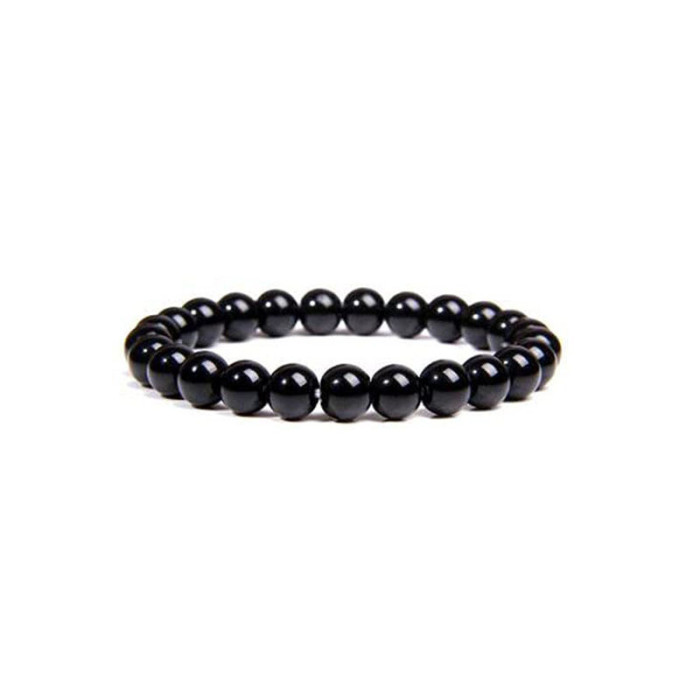 Amazon Hot Selling 8mm Cat's Eye Stone Pink Amethyst Bead Bracelet for Women Elastic Cord Agate Stone Bead Bracelet Wholesale
