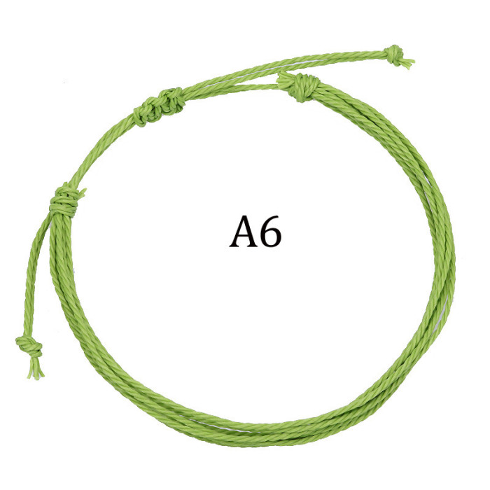 Cross-Border Hot Selling Jewelry Wholesale Taiwan Wax Thread Handmade Braided Bracelets Multicolor Rope Braided Friendship Bracelets Manufacturer