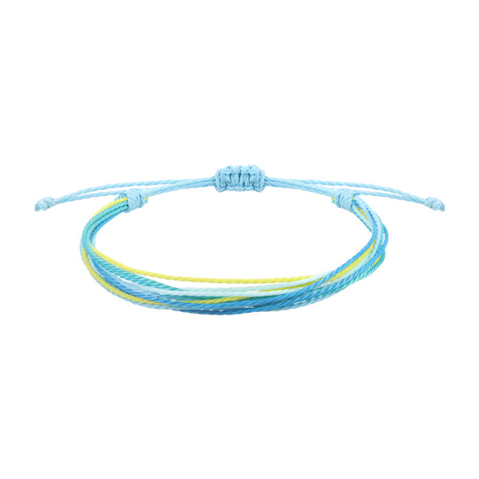 Amazon Hot-Selling Wax Thread Braided Bracelet Beach Surfing Rope Starfish Shell Bracelet Manufacturer in Stock