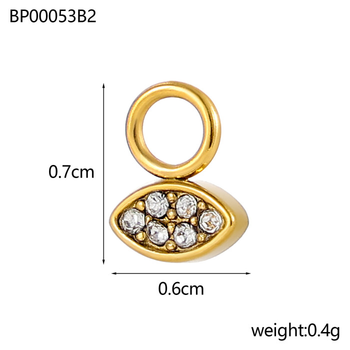 Factory Direct Wholesale Stainless Steel December Birthstone Pendant DIY Jewelry Accessories, Necklaces