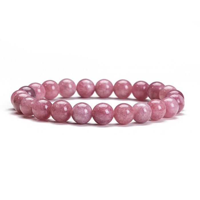New Arrival Agate Pink Crystal Aquamarine Beaded Bracelet Tiger Eye Elastic Bracelet Amazon Foreign Trade Jewelry
