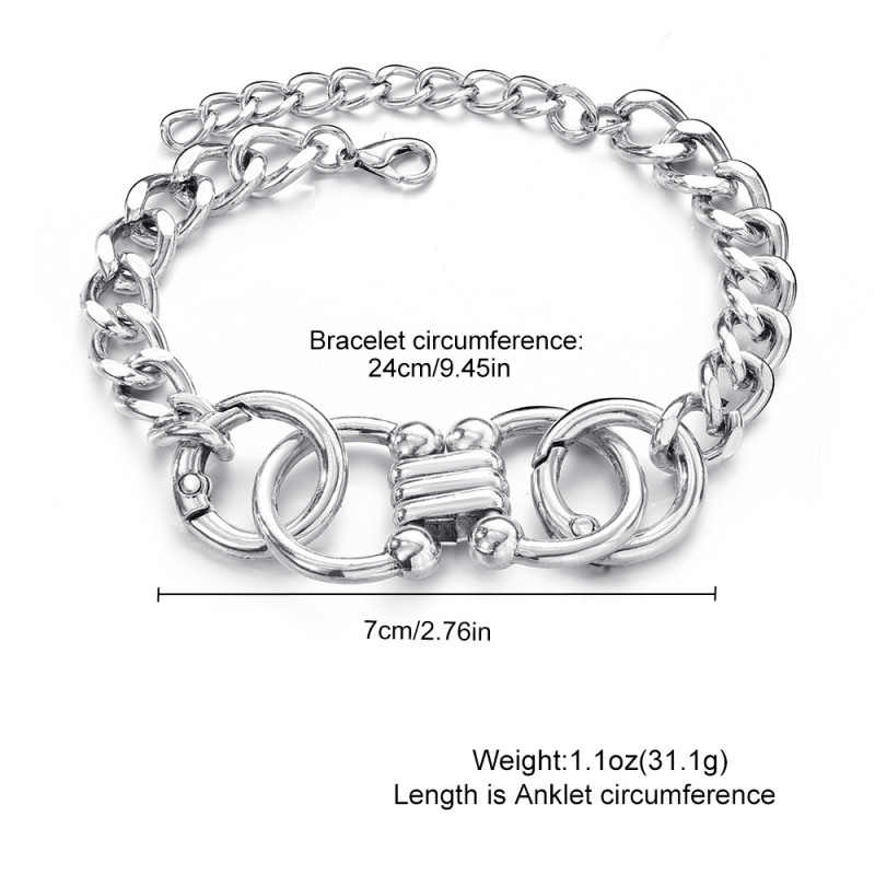 Cross-Border Hot-Selling Vintage Metal Heart Thorns Alloy Personality Exaggerated Resumption Hand Jewelry Versatile Vintage Bracelet for Women