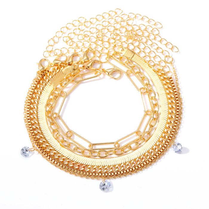 New 24-Piece Set Amazon Bestseller Style Hot-Selling Imitation Pearl Alloy Jewelry Set