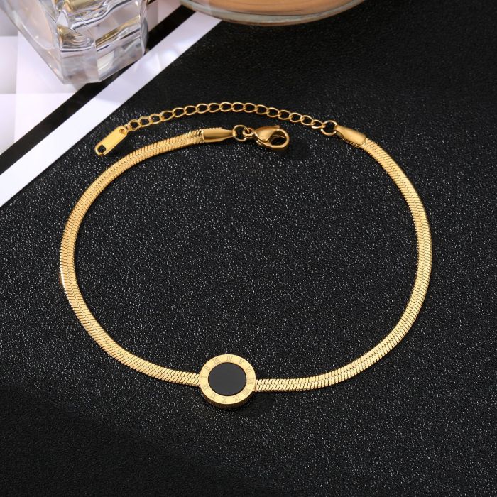 Hot-Selling Stainless Steel Bracelet Non-Fading High-End Niche Girl Heart Letter Bracelet Stainless Steel Jewelry