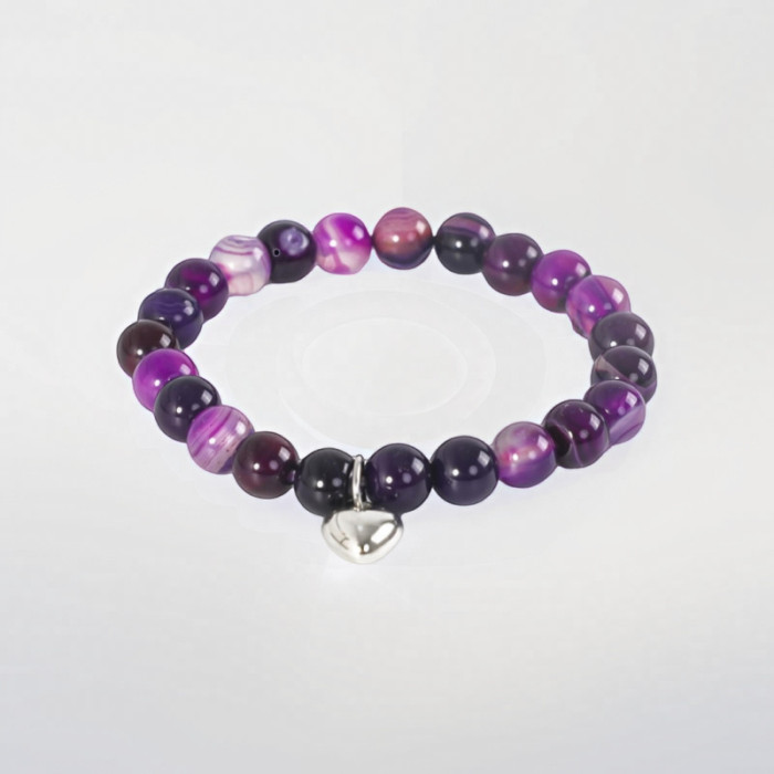 Cross-Border Hot Sale 8mm Sunstone Beaded Bracelet Jewelry Pink Quartz Tiger Eye Handmade Agate Crystal Bracelet Wholesale
