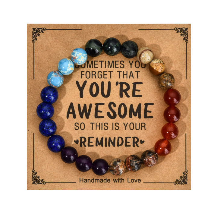 Cross-Border Jewelry Pink Zebra Stone Bead Bracelet Festival Gift for Men and Women Friendship Heart Bead Bracelet Wholesale Hot Item