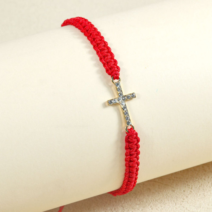 Amazon Hot-Selling Devil Eye Palm Braided Rope Adjustable Pull Elephant Turtle Red Rope Bracelet