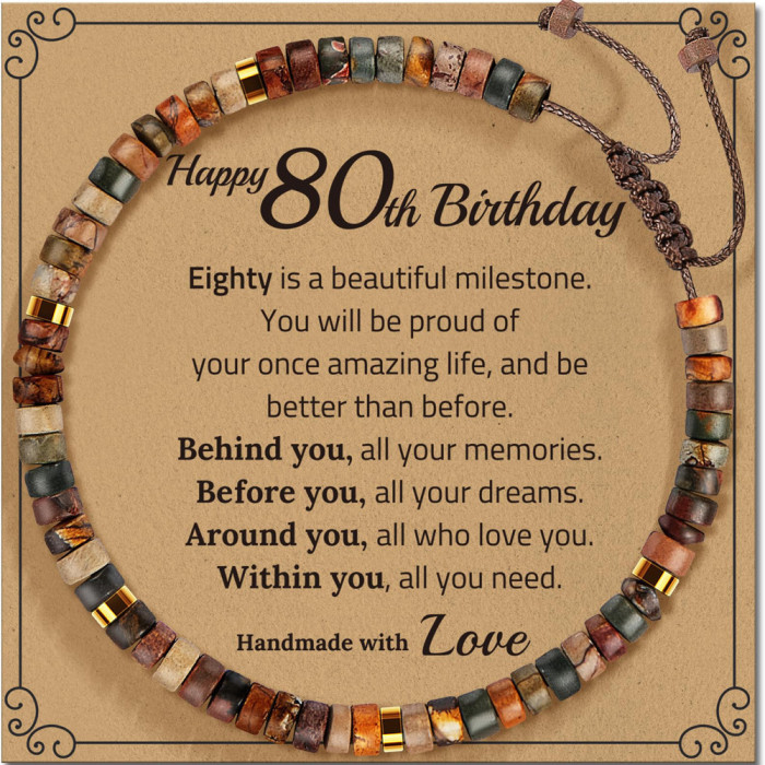 Cross-Border Hot Selling Hand-Woven Adjustable Bracelet Card Blessing Message Birthday Gift Blessing Card Factory Direct Sale