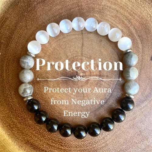 Cross-Border New Amazon Temu Hot-Selling Obsidian 8mm Beaded Bracelet Temu Cross-Border Hot-Selling