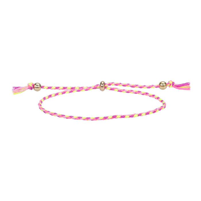 Cross-Border Hot-Selling Bracelet Woven Rope Couple Bracelet Men and Women Cultural Play Accessories Ethnic Tibetan Style Cotton Rope Copper Beads Tassel